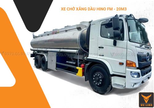 XE CHỞ XĂNG DẦU HINO 6X4 20M3 NHÔM