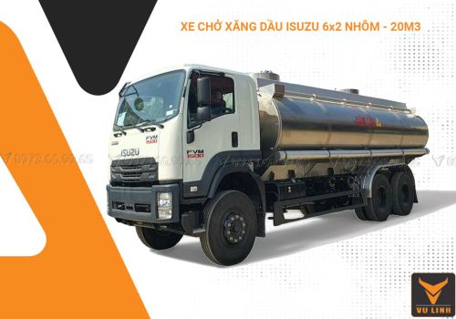 XE CHỞ XĂNG DẦU ISUZU 6X2 20M3 NHÔM