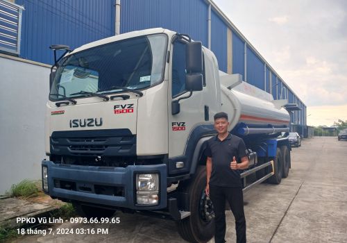XE CHỞ XĂNG DẦU ISUZU FVZ EURO 5