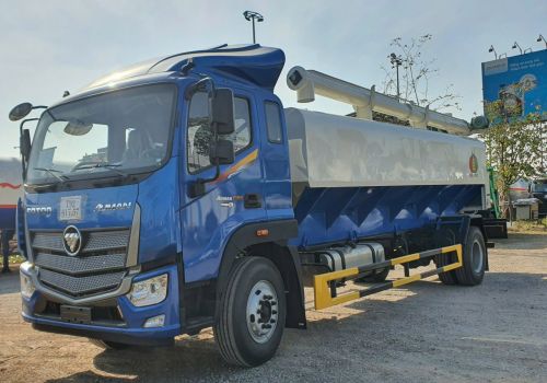 Xe bồn chở cám trục vít 8 tấn Thaco Auman C160, thép SS400