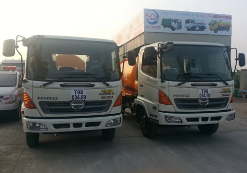 XE HÚT BÙN, HÚT CHẤT THẢI 4 KHỐI HINO FC9JESW