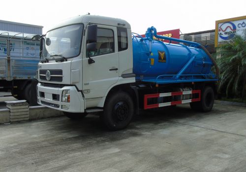 Xe hút bùn hút chất thải dongfeng 8 khối nhập khẩu nguyên chiếc