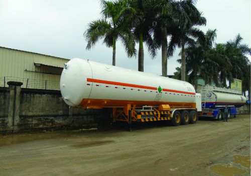 Sơ mi rơ mooc chở Ni tơ lỏng 35 khối