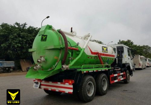 Xe hút bùn, hút chất thải 12 khối Howo nhập khẩu