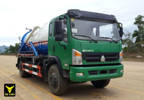 Xe hút bùn, hút chất thải 9 khối Howo