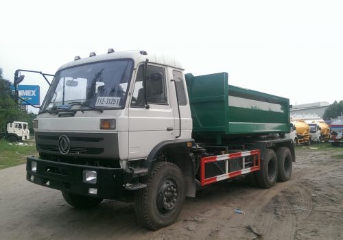 Xe chở rác thùng rời dongfeng nhập khẩu nguyên chiếc