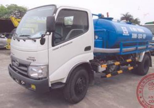 XE HÚT BÙN HÚT CHẤT THẢI HINO WU342L 4,2 KHỐI
