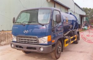 XE HÚT BÙN, HÚT CHẤT THẢI 5 KHỐI MIGHTY DONGVANG HD700/VL-HCT