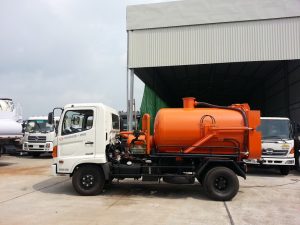 XE HÚT BÙN, HÚT CHẤT THẢI 4 KHỐI HINO FC