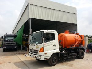 XE HÚT BÙN, HÚT CHẤT THẢI 4 KHỐI HINO FC