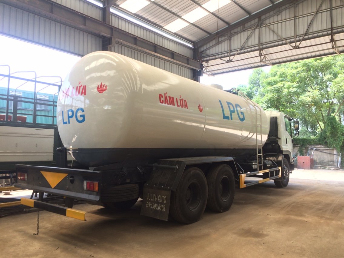 Xe chở LPG Isuzu 21m3 3 xe chở lpg