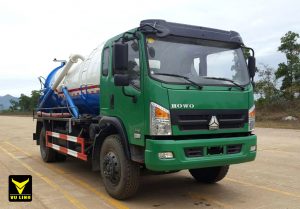 xe hút bùn, hút chất thải 9 khối Howo 3 xe hút bùn, hút chất thải 9 khối Howo nhập khẩu