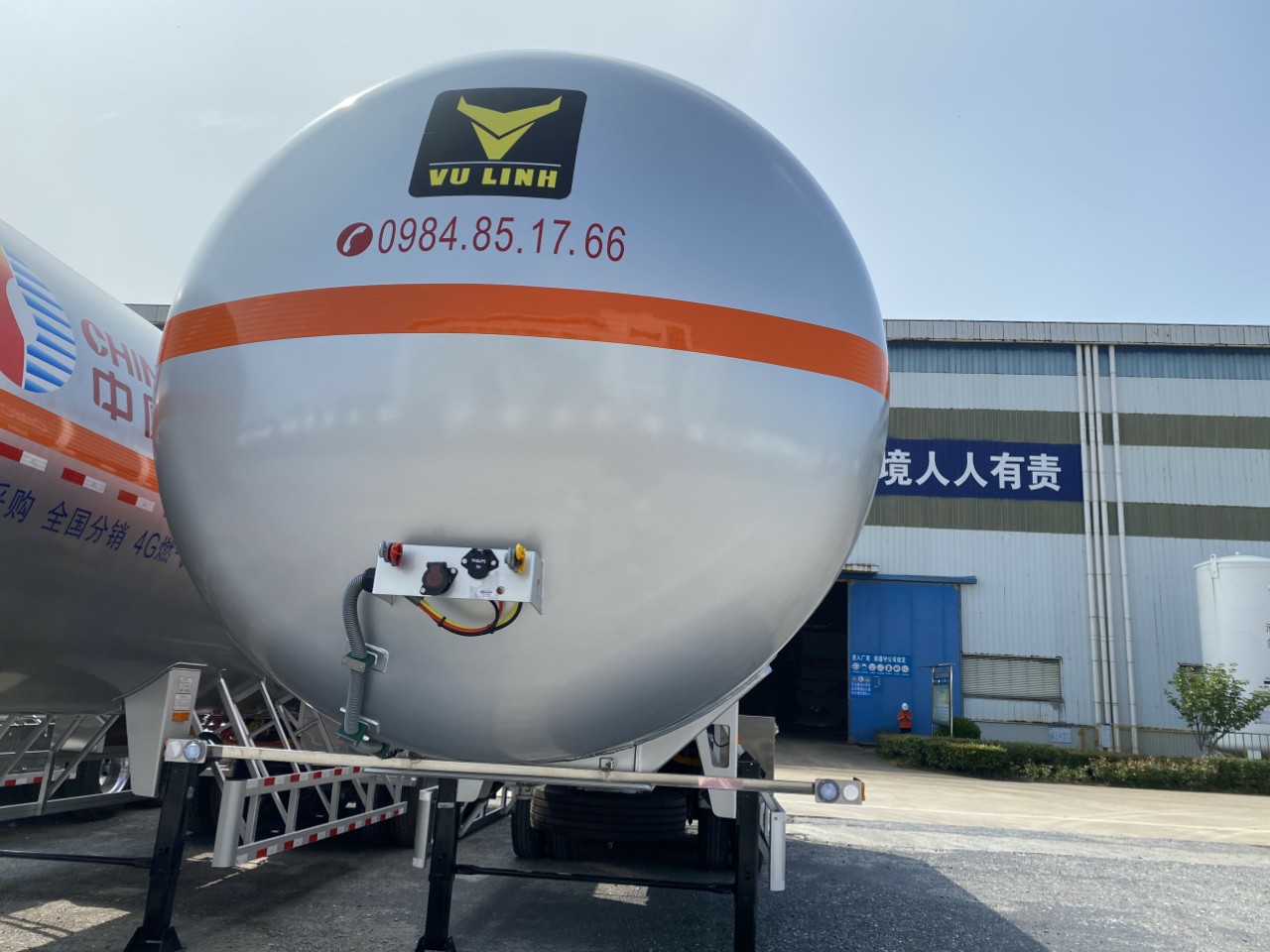 Sơ mi rơ mooc chở lpg Cimc Honto 52 khối 5 Sơ mi rơ mooc chở lpg Cimc Honto 52 khối