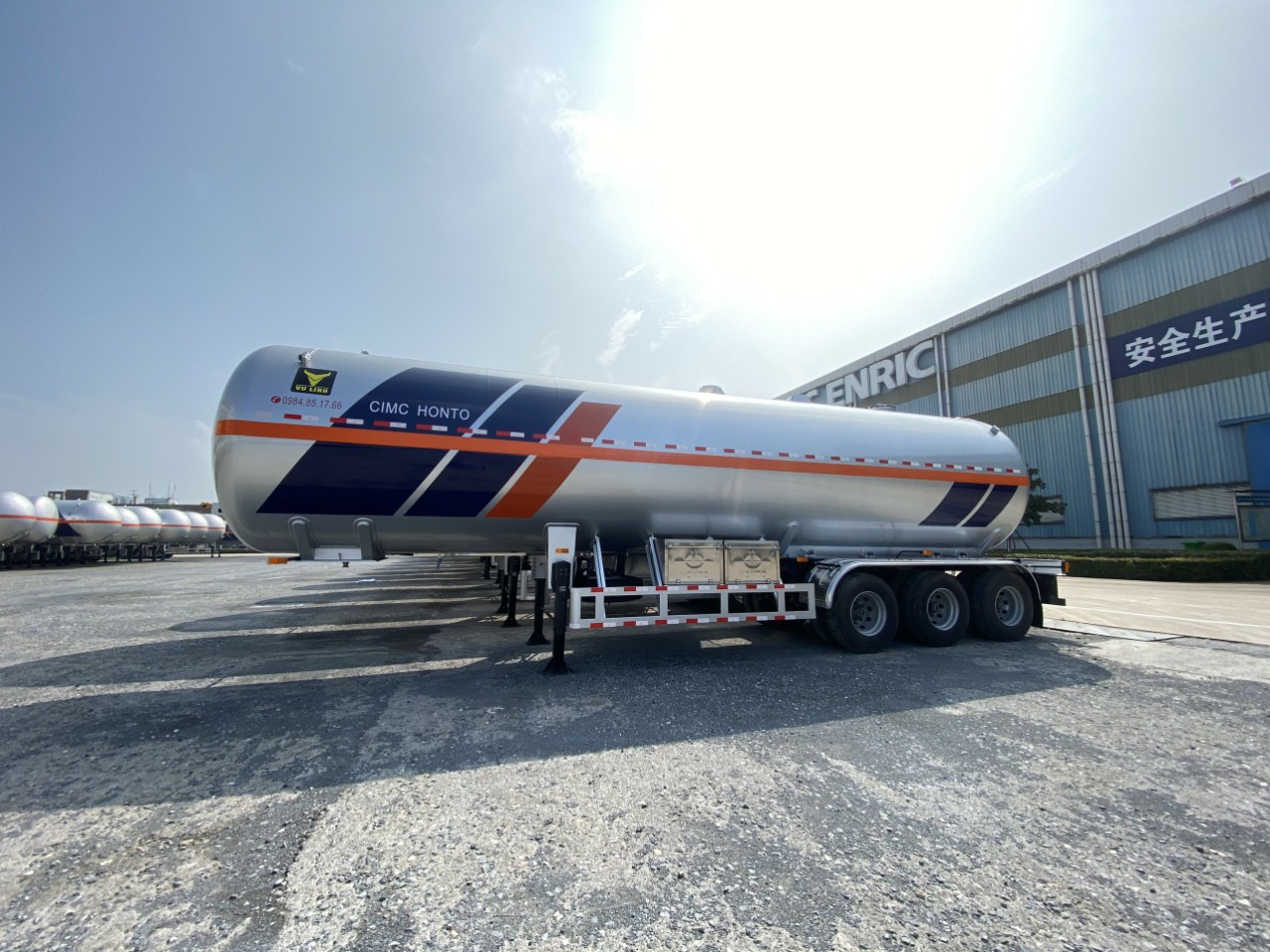 Sơ mi rơ mooc chở lpg Cimc Honto 52 khối 4 Sơ mi rơ mooc chở lpg Cimc Honto 52 khối